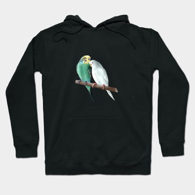 Budgies Hoodie by Blacklightco